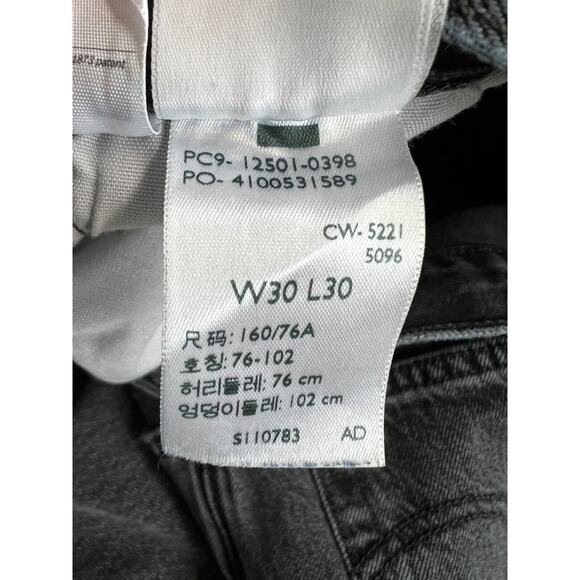 Levi's Charcoal Straight Leg Jeans - Picture 7 of 12